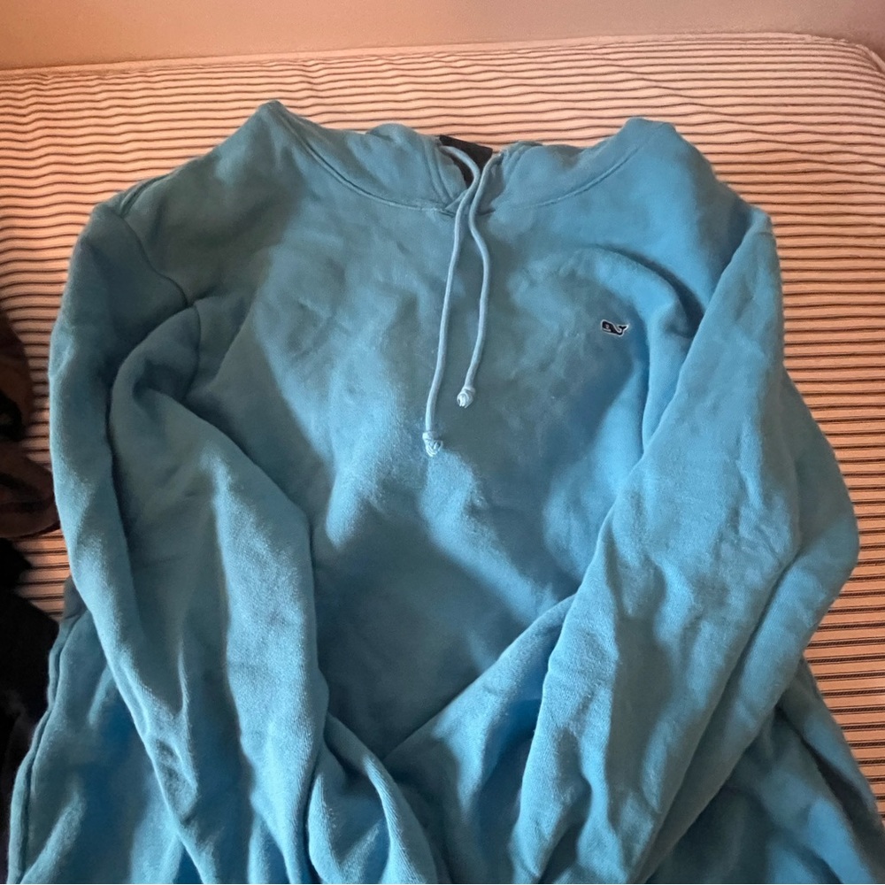 MENS - TEAL/LIGHT BLUE- HARDLY WORN- NO MIDDLE POCKET